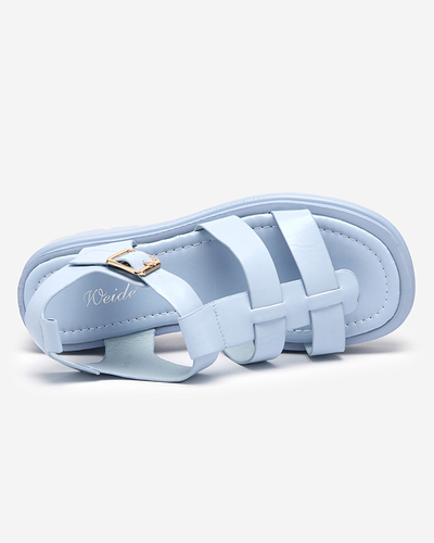 Женские гладиаторские сандалии синего цвета Raef - Обувь