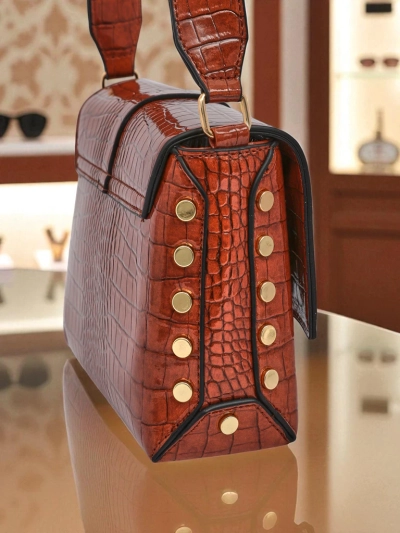 Royalfashion Patent Small Women's Faux Leather Bag Velia Crest