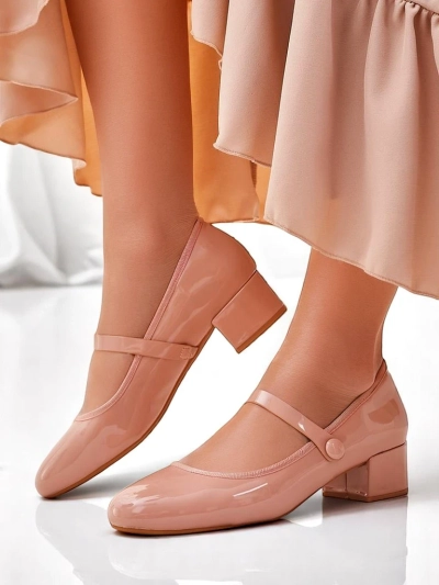 Royalfashion Damskie czółenka na niskim obcasie Omagga