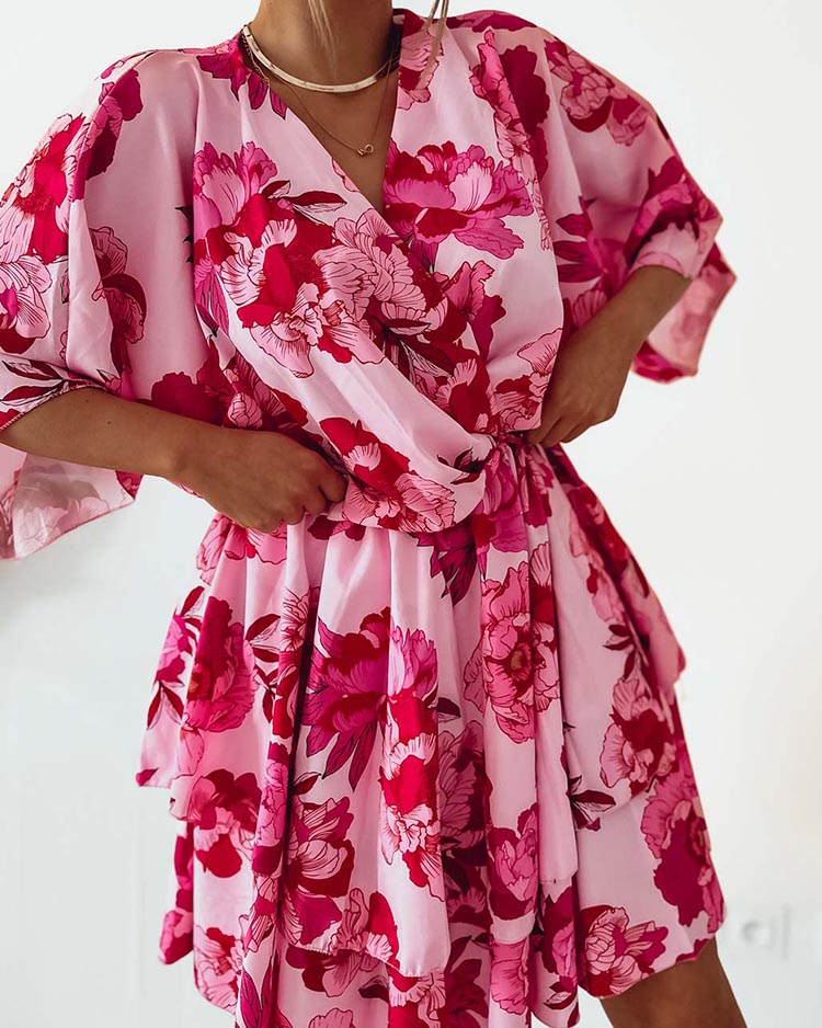 Royalfashion Женское мини-платье с оригинальным рисунком