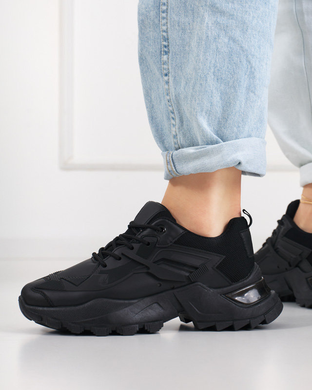 Black sports sneakers for women Bayart - Footwear