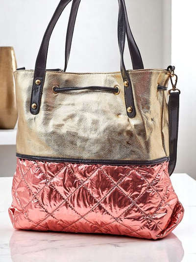 Royalfashion Liela sieviešu rokassoma Golden Luxe Shopper