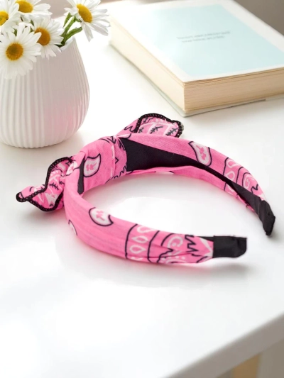 Royalfashion Patterned hairband with bow Mila