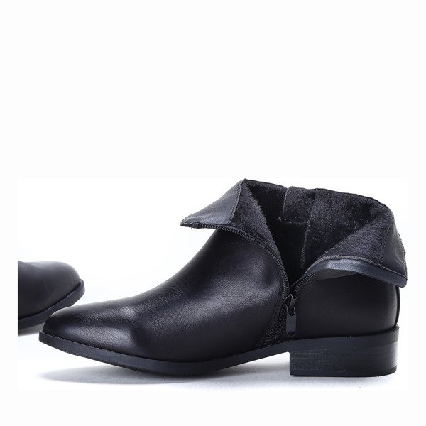 Sztyblety z perełkami w kolorze czarnym Elisa - Obuwie