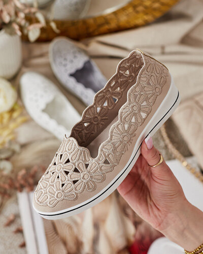 Royalfashion Sieviešu puspapēži ar zemu papēdi Dellio