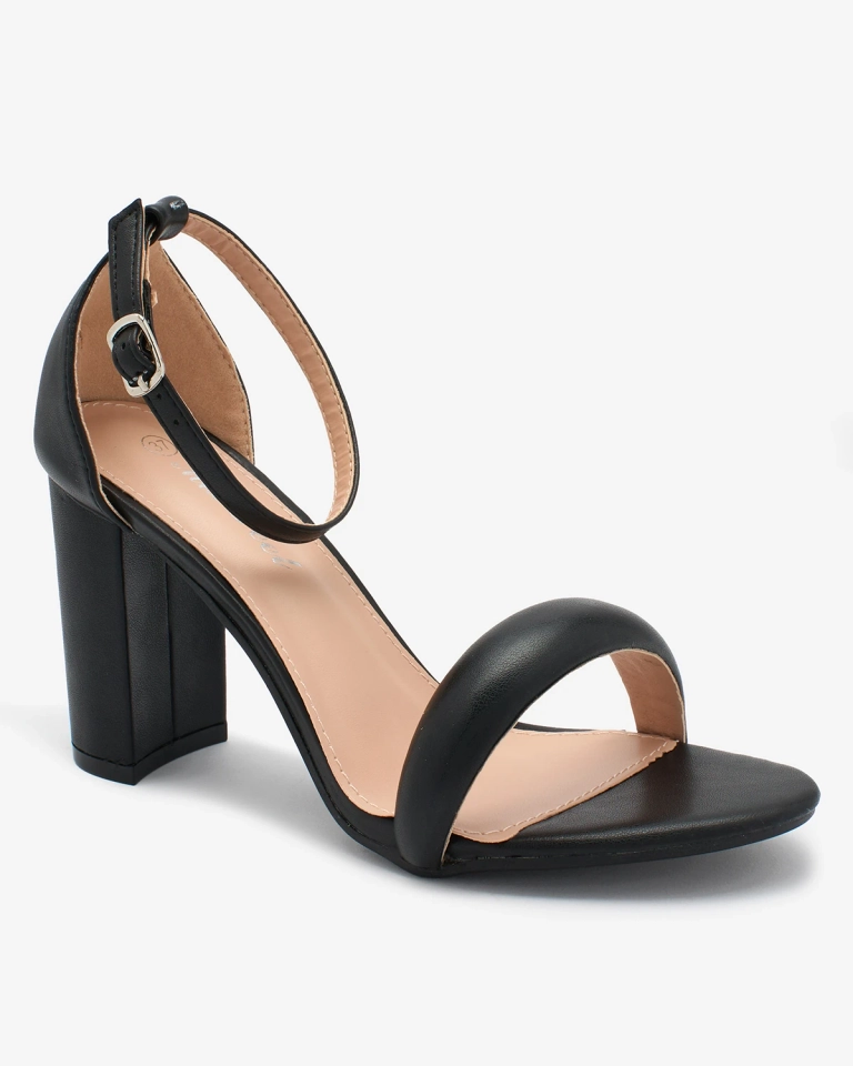 Royalfashion Black Women's Vefre High Stiletto Sandals