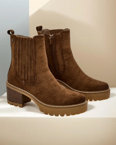 Royalfashion Eco-suede sieviešu kāju zābaki uz balsta Segiag