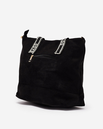 Royalfashion Black women's eco-suede handbag