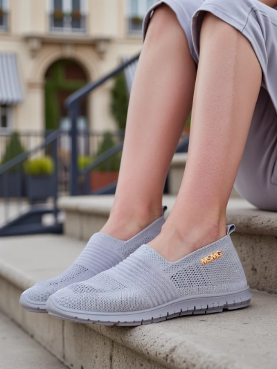 Royalfashion Women's sporty loafers Sortpes