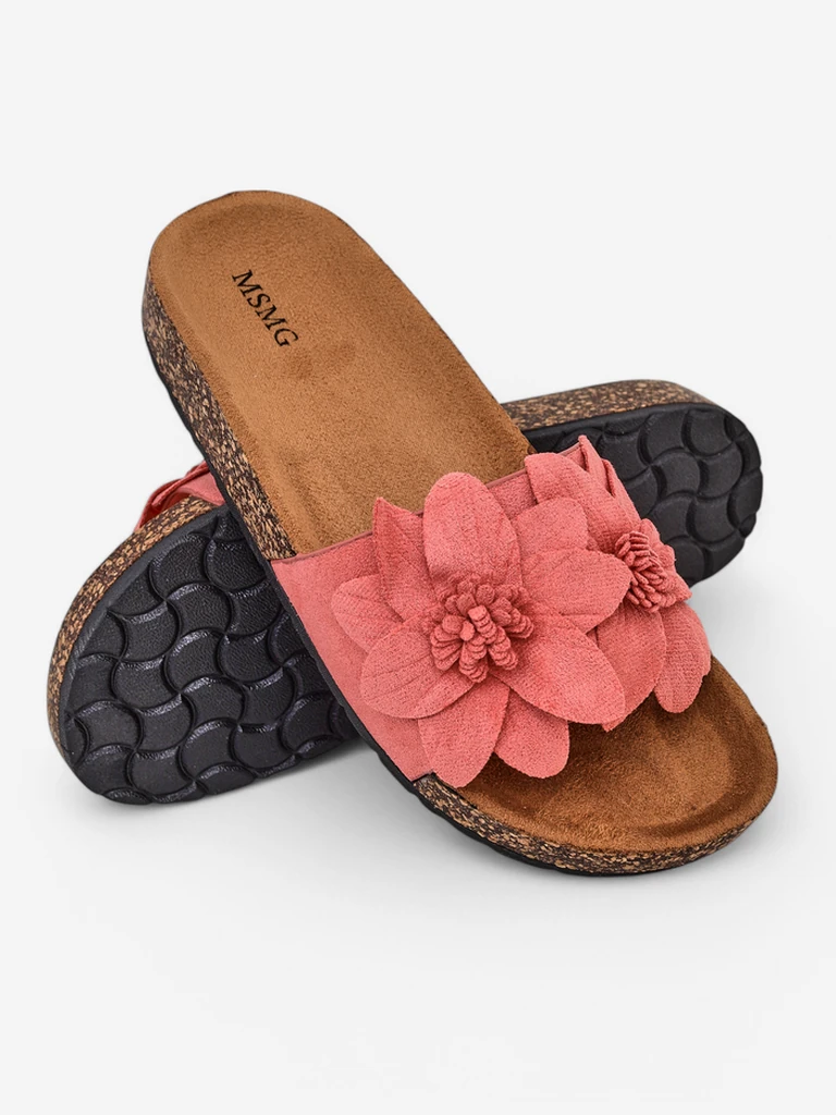 Royalfashion Women's sandals with flowers Foules