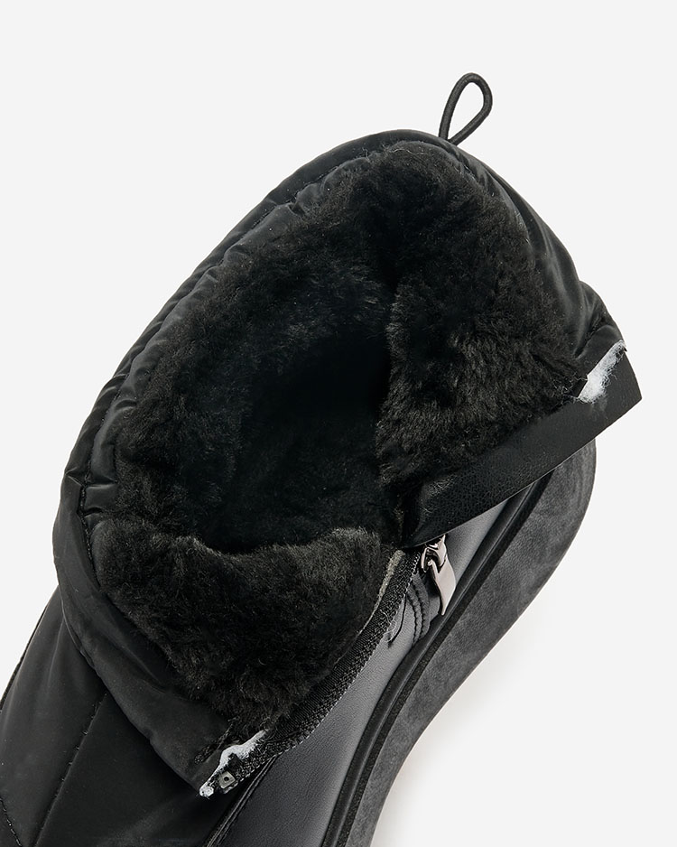 Royalfashion Sieviešu sniega zābaki melnā krāsā Fopinia