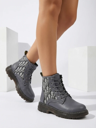 Royalfashion Women's ankle boots with print Efrioz