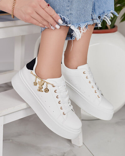 Royalfashion Women's sporty sneakers with Gonemi embellishment