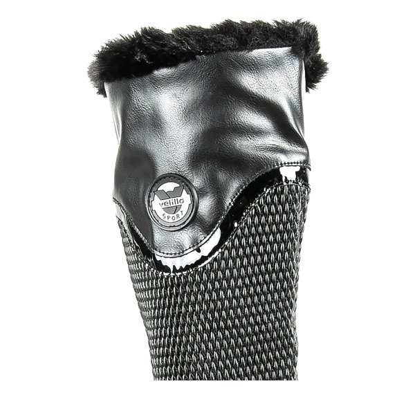 Black boots on a low post Meri - Footwear