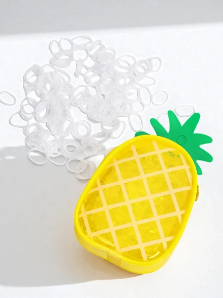 Royalfashion Miltifargede silikongummistrikker Ananas