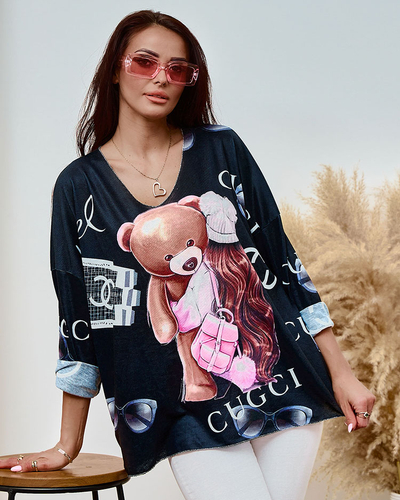 Женская блузка с принтом Royalfashion