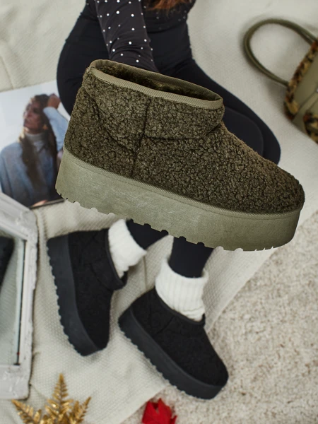 Krótkie butki a'la śniegowce damskie Marellin