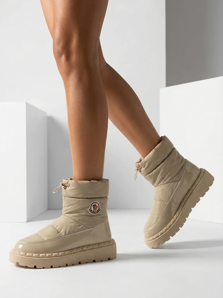 Royalfashion Женские сапоги-слипы светло-коричневого цвета Ireda