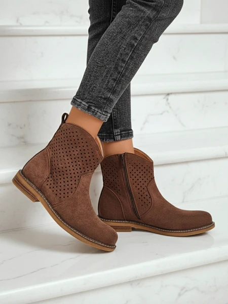 Royalfashion Women's Openwork Ankle Boots Toffas