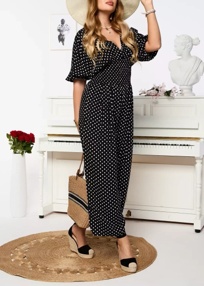 Черный длинный женский гороховый костюм - Одежда