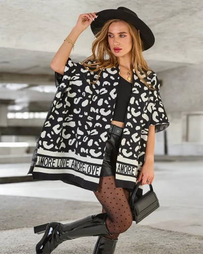Royalfashion Women's print poncho