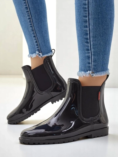 Royalfashion Women's Lacquered Rain Boots Rissma