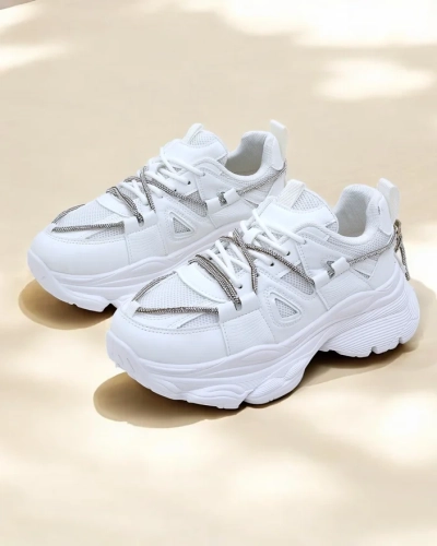 Royalfashion Women's Sneakers on a Thick Sole Reterri