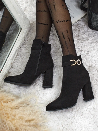 Women's Victi Eco-Suede Heeled Ankle Boots