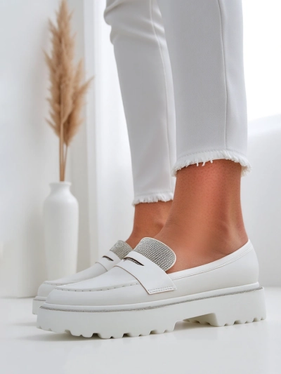 Royalfashion Women's moccasins with rhinestones Vinness