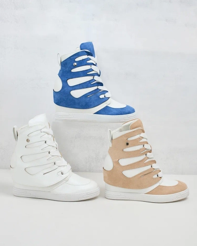 Royalfashion Sieviešu sportiskie zābaki uz papēža Pamstinsa