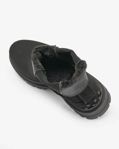 Royalfashion Black women's insulated Comfy Walk boots