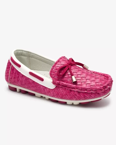 Fuchsia children's moccasins Dannad- Footwear