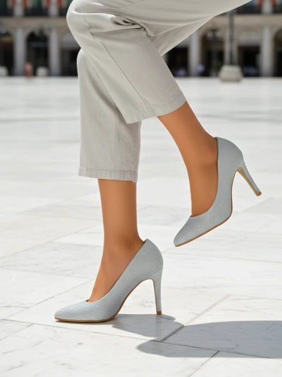 Royalfashion Glitter sieviešu stiletto papēži Enen