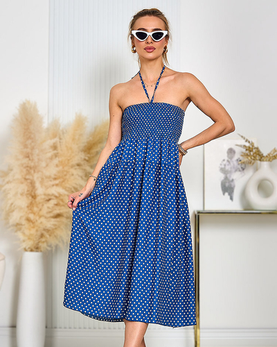 Royalfashion Женское платье в горошек длиной до колена