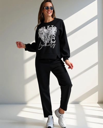 Royalfashion Women's viscose set with print