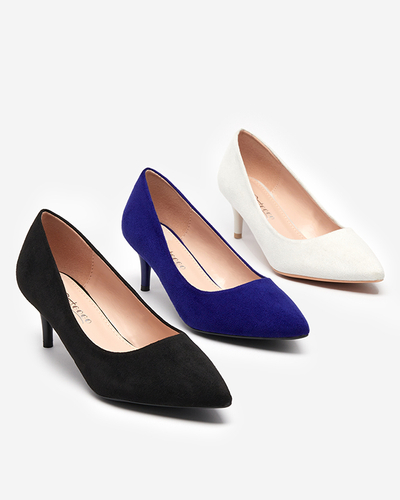 Cobalt women's pumps on a low heel Oia - Clothing