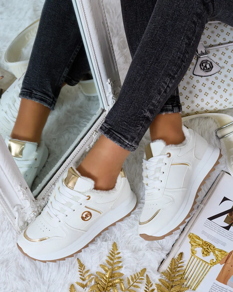 Royalfashion Siltas sieviešu kedas ar kažokādu Boris