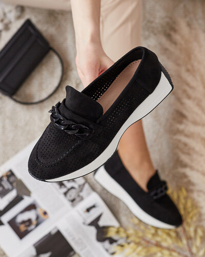 Royalfashion Sieviešu ažūra mokasīni ar ķēdīti Isolla