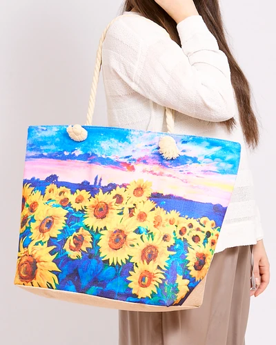 Royalfashion Большая тканевая сумка с принтом