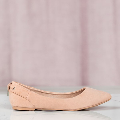 Pink Fizir eco-suede ballerinas - Footwear