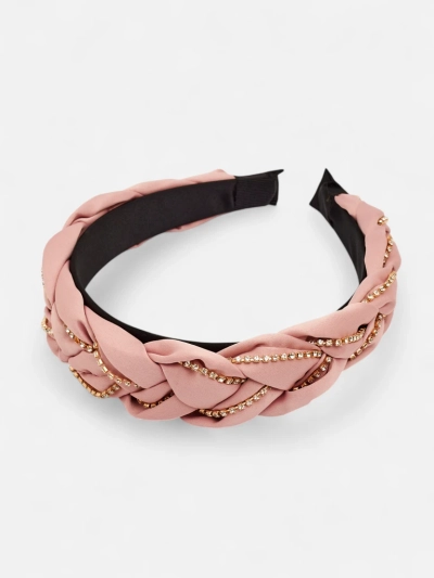 Royalfashion Braided Hairband with Cubic Zirconia
