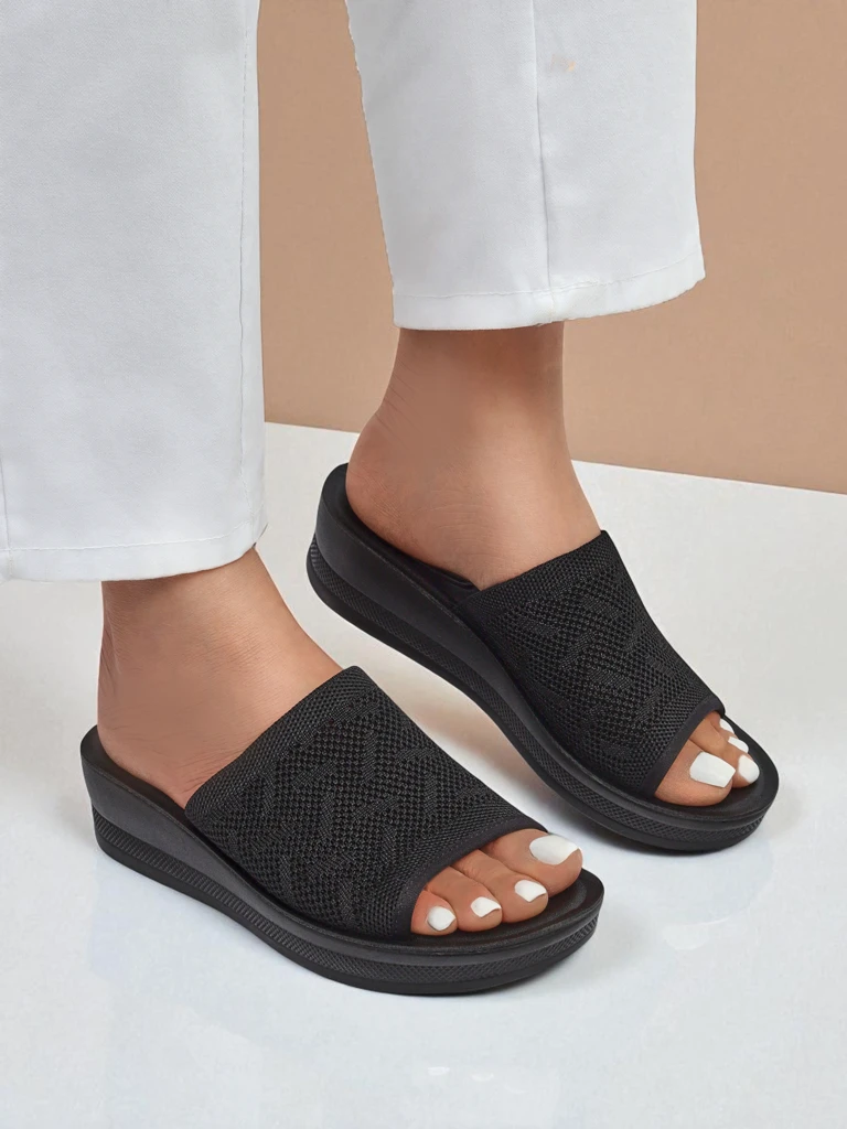 Royalfashion Women's low wedge sandals Elara