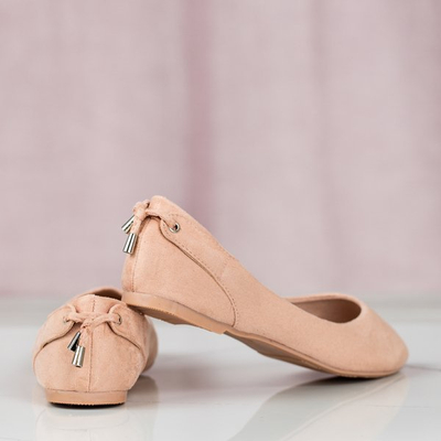 Pink Fizir eco-suede ballerinas - Footwear