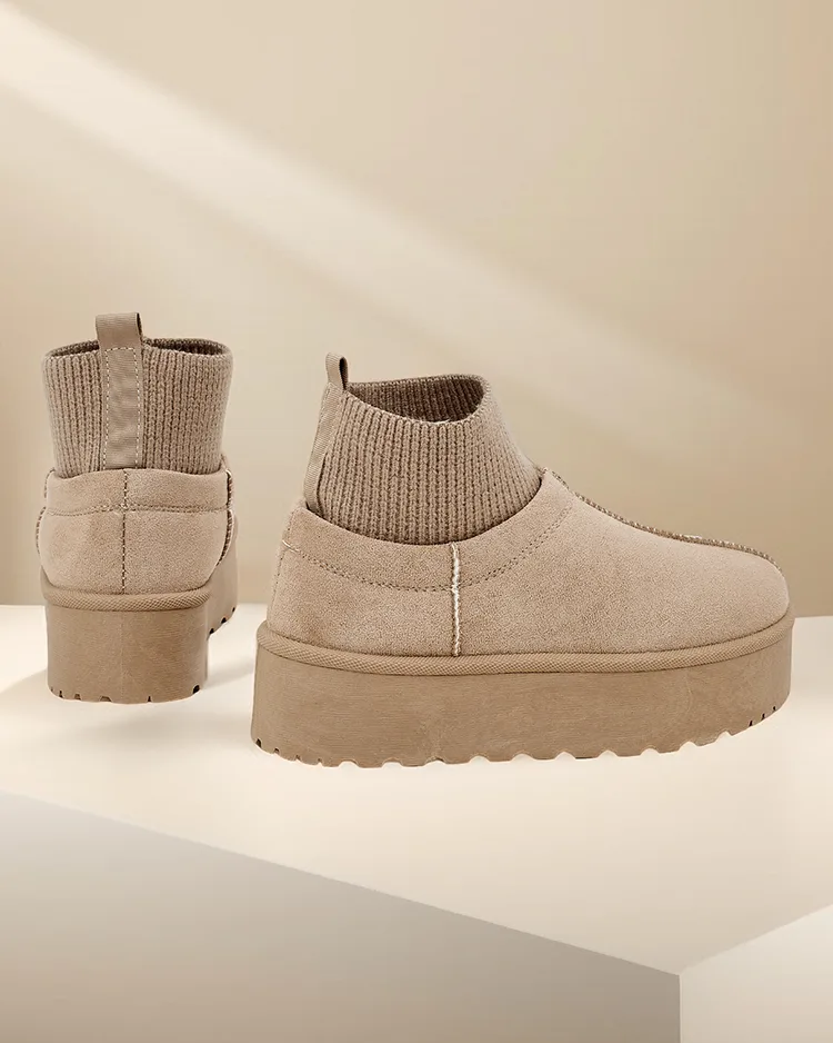 Royalfashion Short women's snow boots a'la snow boots Vevello