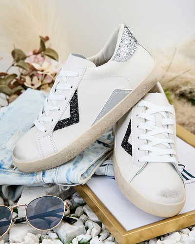 Royalfashion Women's sporty sneakers with embellishments Ginn