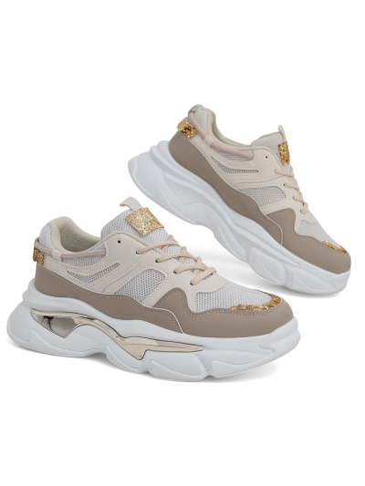 Royalfashion Women's sneakers with a thicker sole Lesalli