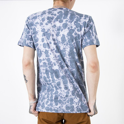 Men's gray cotton t-shirt with print - Clothing