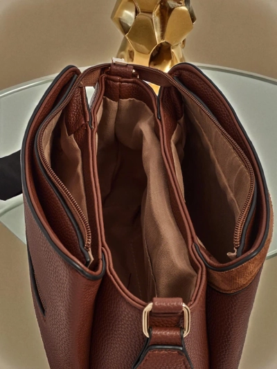 Small women's eco-leather handbag Novaria