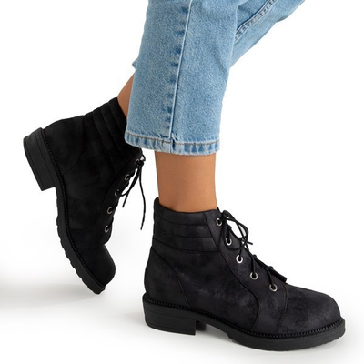 Black women's bags with decorative abrasions Tusyon - Shoes