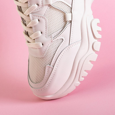 Beige women's sports shoes Wiluna - Footwear